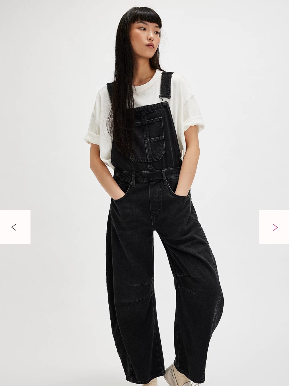 Free People Barrel Overalls